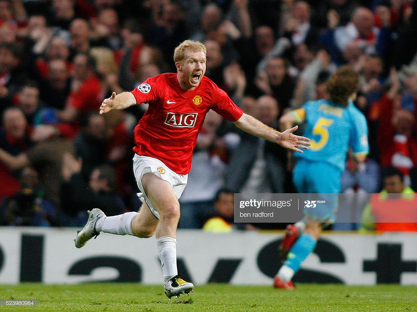 Manchester United 07/08 #18 SCHOLES UEFA Chaimpons League HomeKit